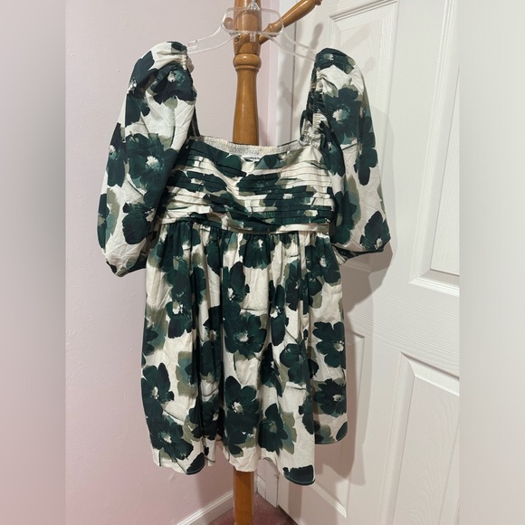 NWT Emerson Poplin Puff Sleeve Mini Dress - Picture 3 of 7